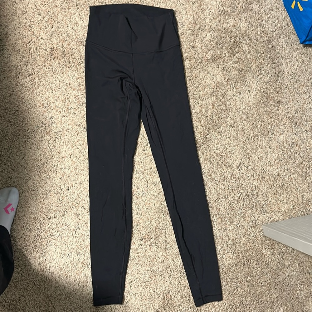 Lululemon Align Yoga Leggings Black Mid Rise 30" 4